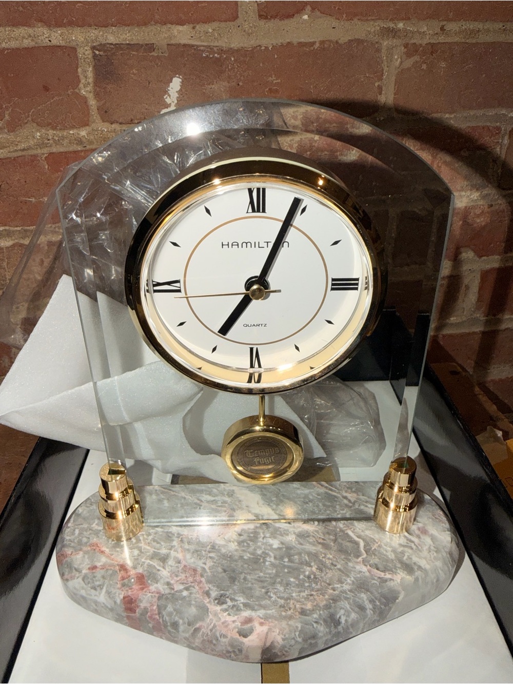 Hamilton Watch Presentation Box - Black with Gold Crest